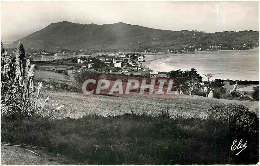 CPM Hendaye BP Vue generale au fond les Monts Espagnols 