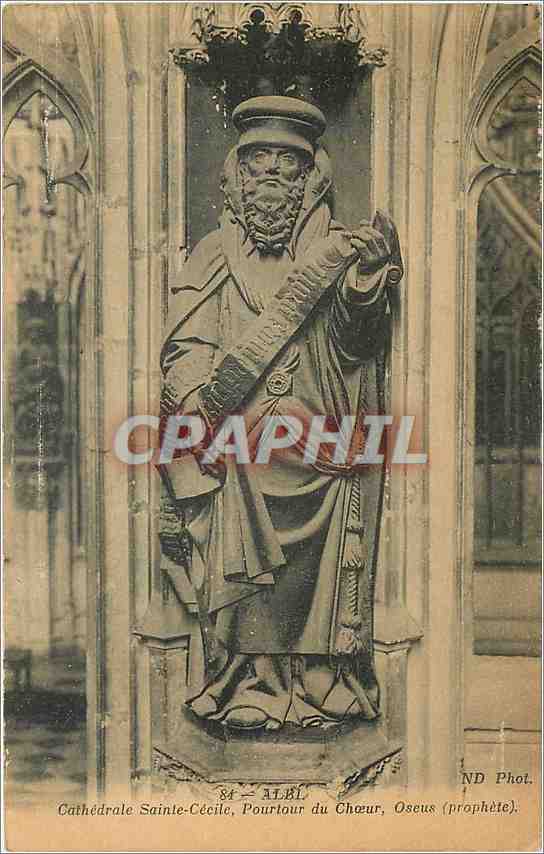 Cathédrale Sainte-Cécile, Pourtour du Chœur, Osee (prophète) — ND Phot.