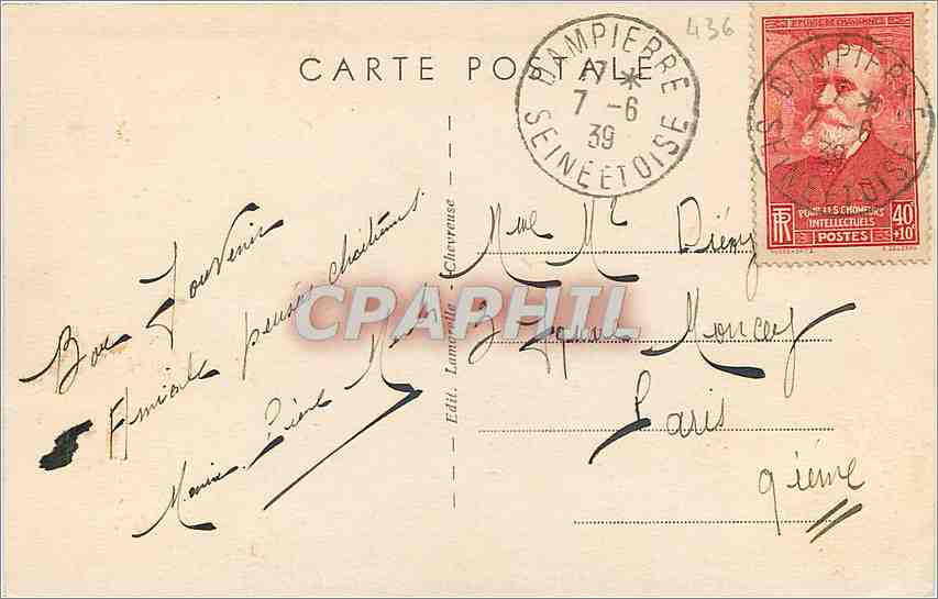 CPA Vallee de Chevreuse Dampierre S et O Le Chateau  — Back