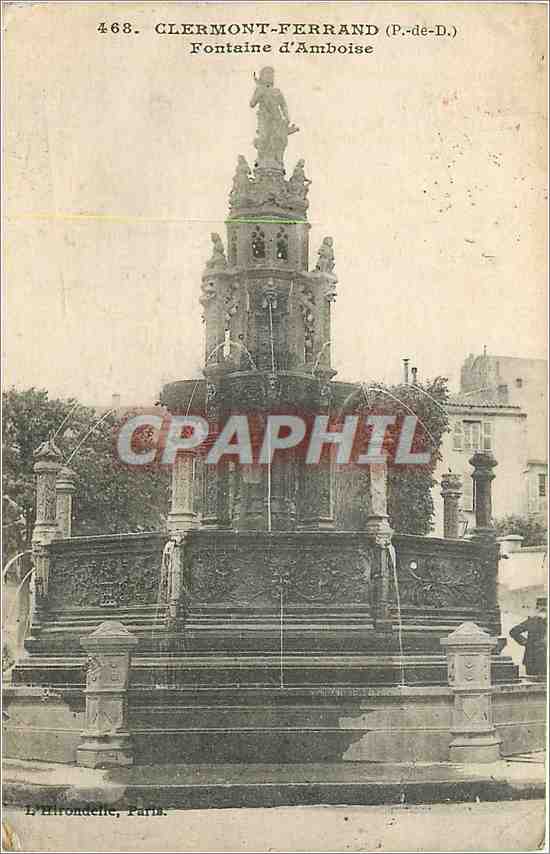 CPA Clermont Ferrand P de D Fontaine d'Amboise 