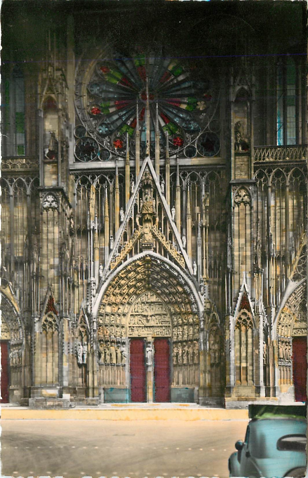 CPM Strasbourg La Cathedrale Porche central 