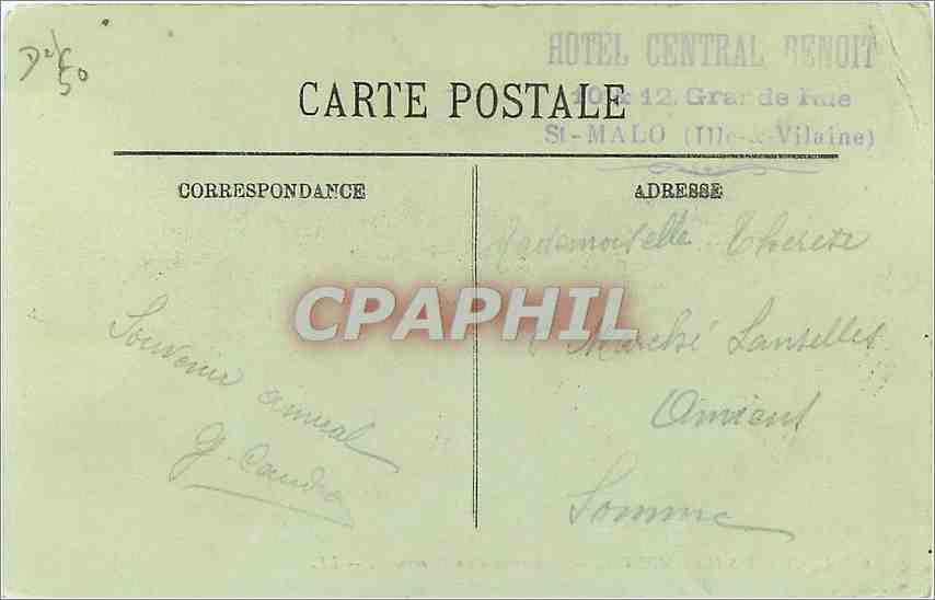 CPA Le Mont Saint Michel L'Arrivee d'un Pelerinage  — Verso