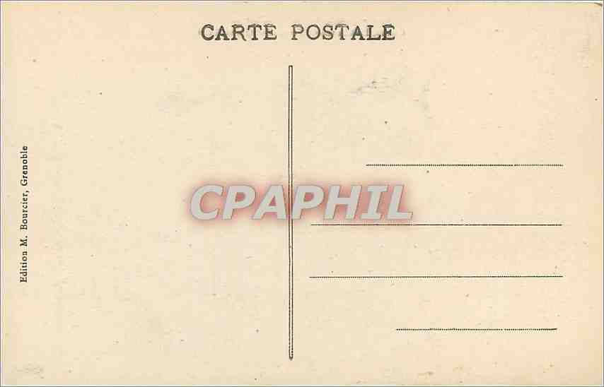 CPA Dauphine Uriage les Bains Casino Etablissement Thermal et Grand Hotel  — Rückseite