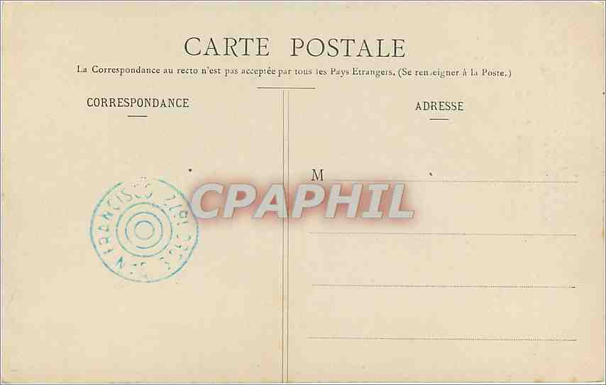 CPA Nancy Eglises des Cordeliers  — Verso