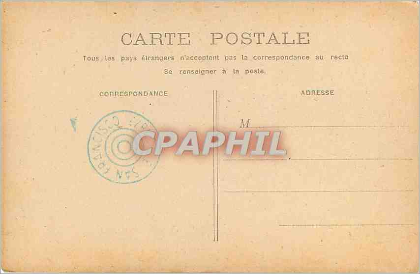 CPA Bordeaux Porte de Bourgogne ou du Palais  — Verso
