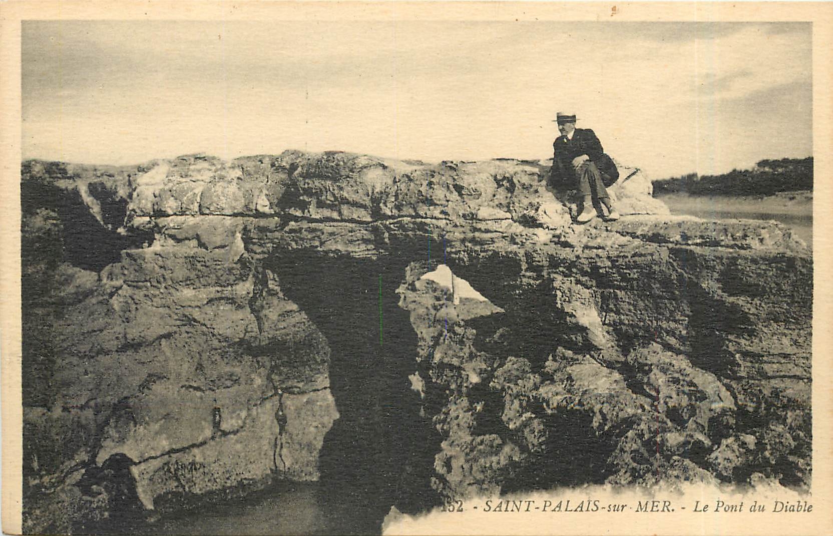 CPA Saint Palais sur Mer Le Pont du Diable 