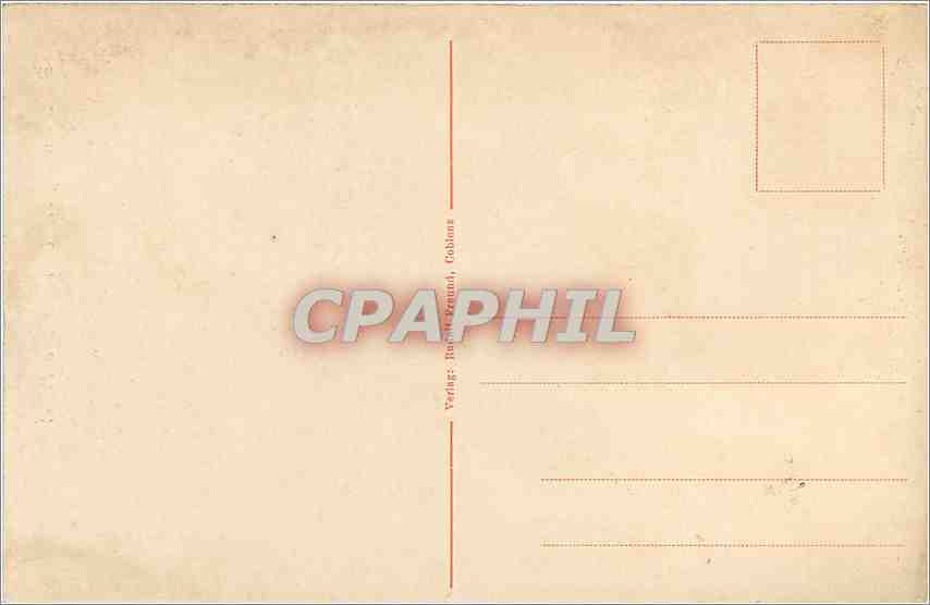 CPA Die Ehrenburg b Brodenbach a d Mosel  — Verso