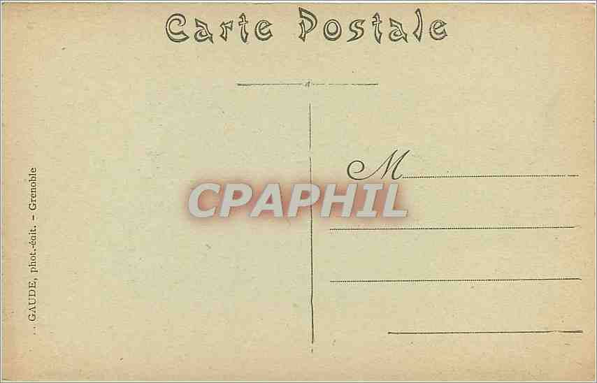Uriage-les-Bains — Le Château et le fort des Quatre-Seigneurs — GAUDE, Grenoble — Rückseite