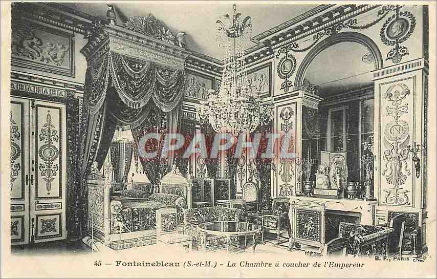 Fontainebleau (S.-et-M.) — La Chambre à coucher de l'Empereur — B. P. PARIS
