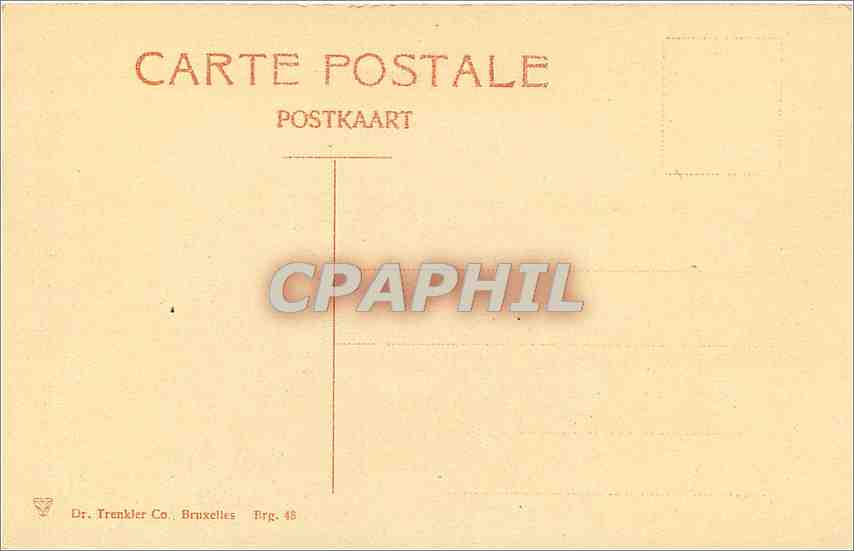 CPA Bruges La Maison du France  — Rückseite