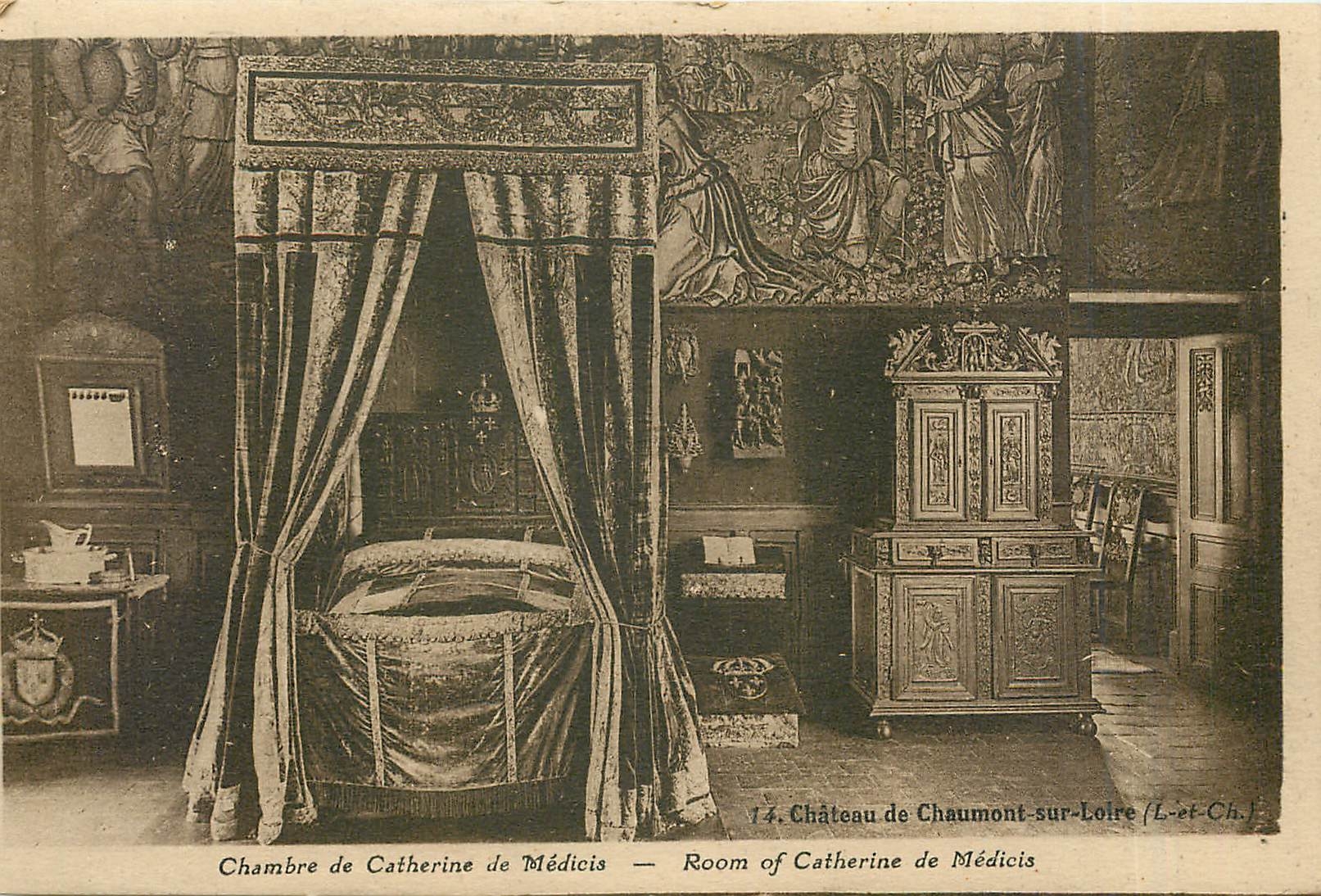 CPA Chateau de Chaumont sur Loire Chambre de Catherine de Medicis 
