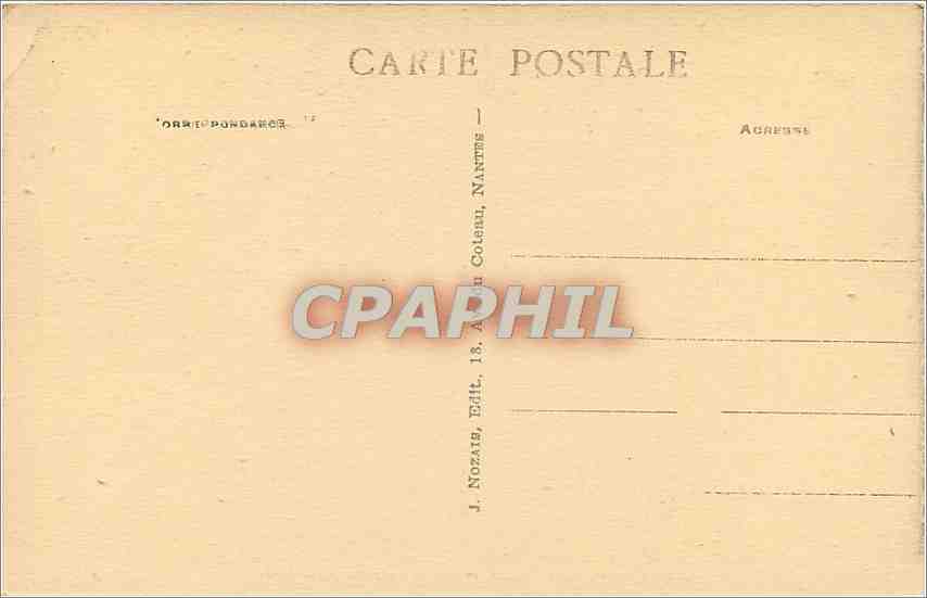 CPA Saintes Crypte Saint Eutrope  — Back