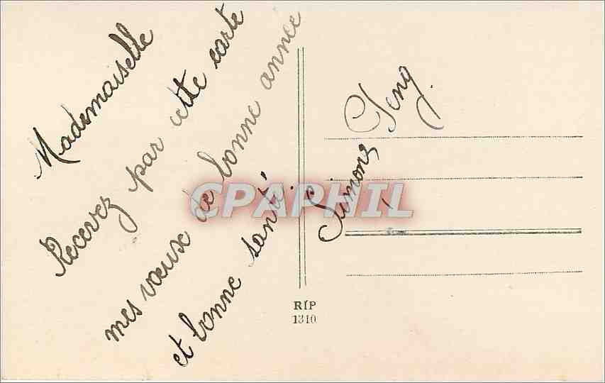 CPA Bonne Annee Enfant — Verso