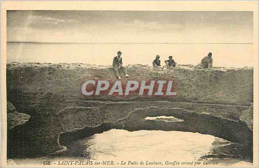 CPA Saint Palais sur Mer Le Puits de Lauture Gouffre creuse par l'Ocean 