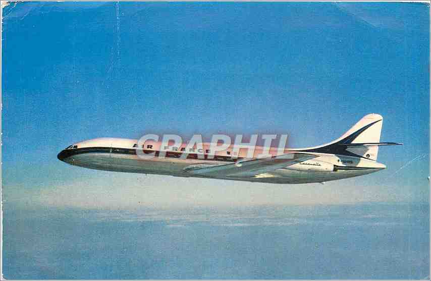 CPM Air France Premier moyen courrier a reaction pure 