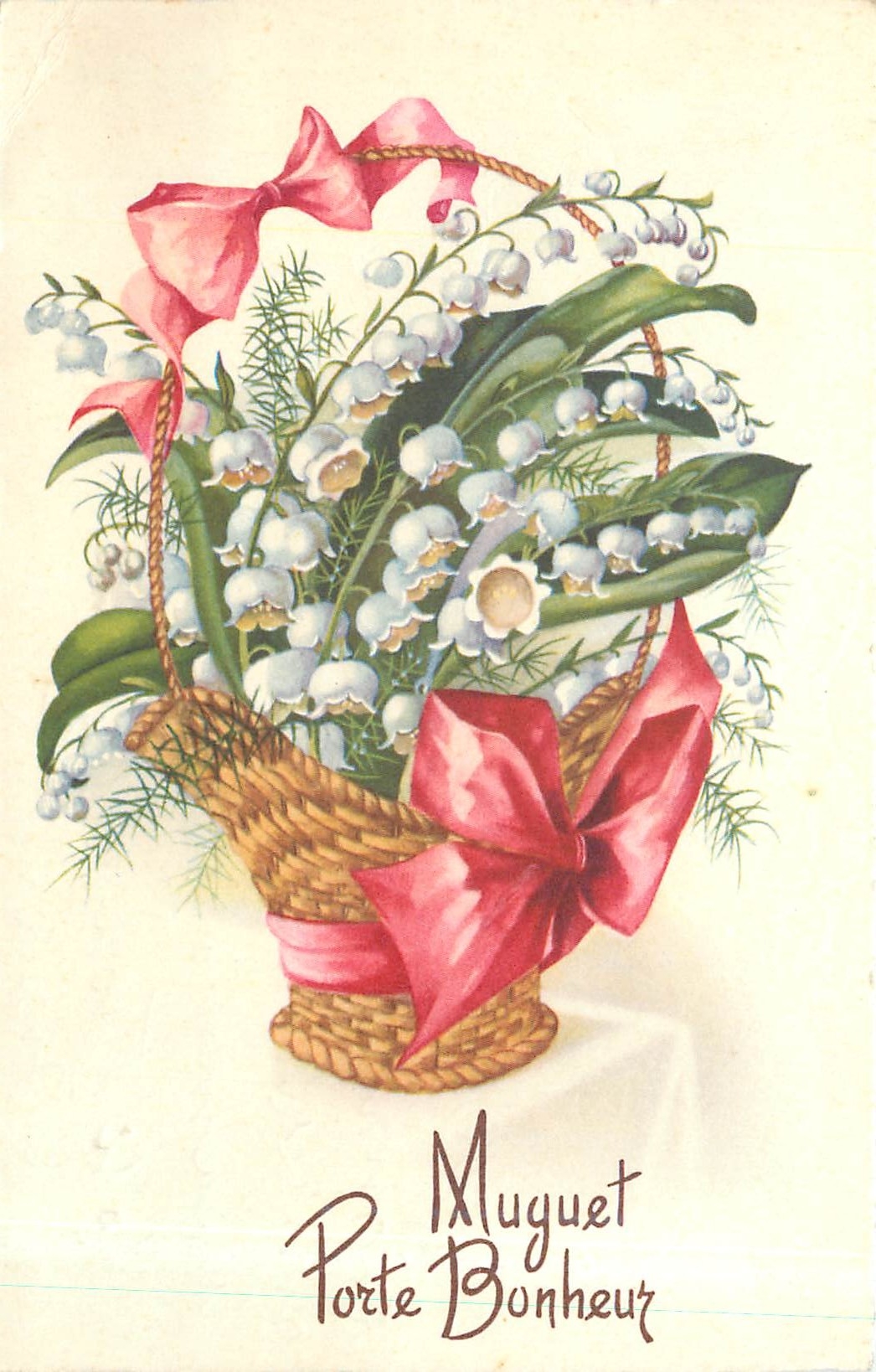 CPA Muguet Porte Bonheur 