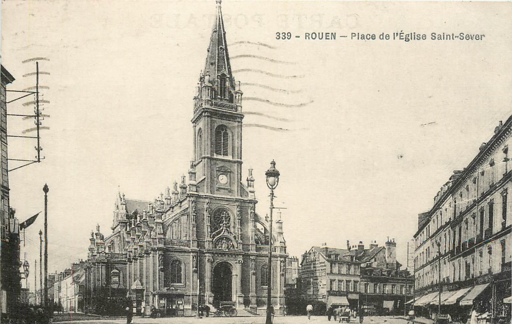 CPA Rouen Place de l'Eglise Saint Sauveur 