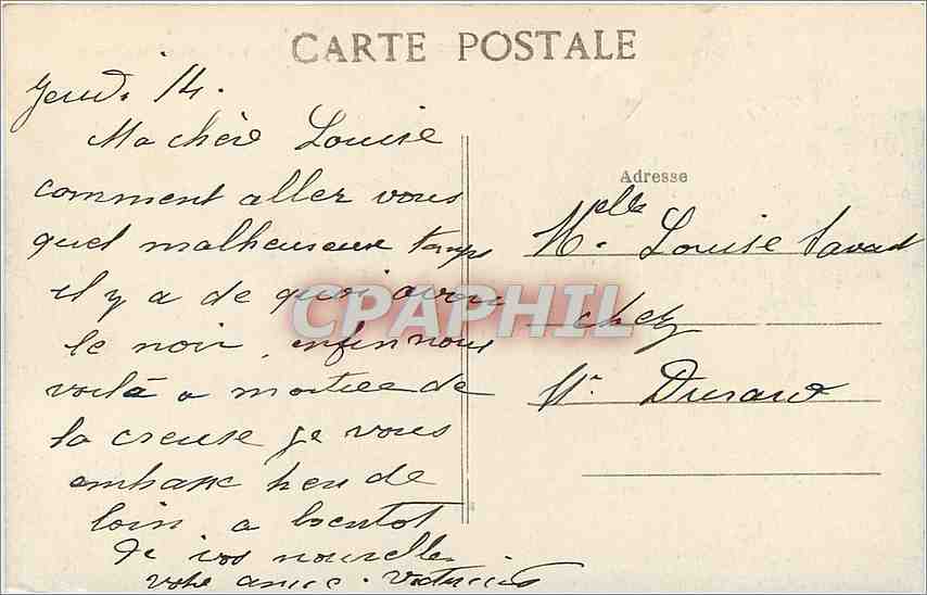 Crozant (Creuse) — Les Ruines, Vallée de la Creuse — Éditeur : n° 13 — Rückseite