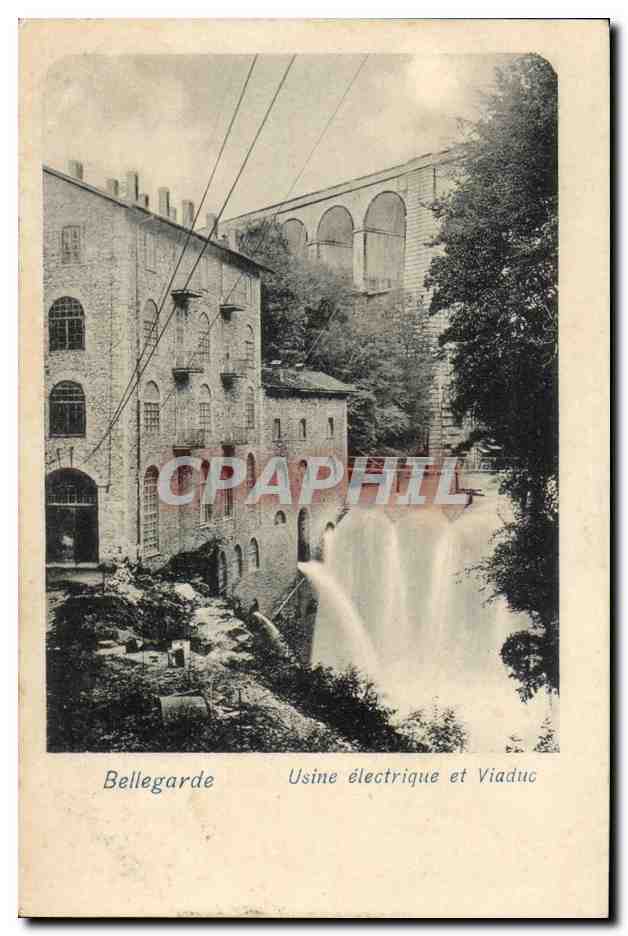 Bellegarde CPA Usine electrique et viaduc