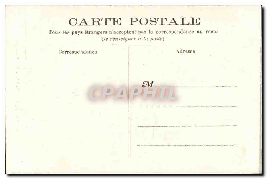 CPA Chateau de Bonnetable Salle a manger — Rückseite