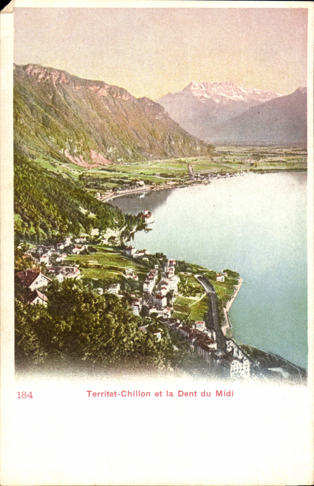 Suisse CPA Territet Chillon et la dent du midi