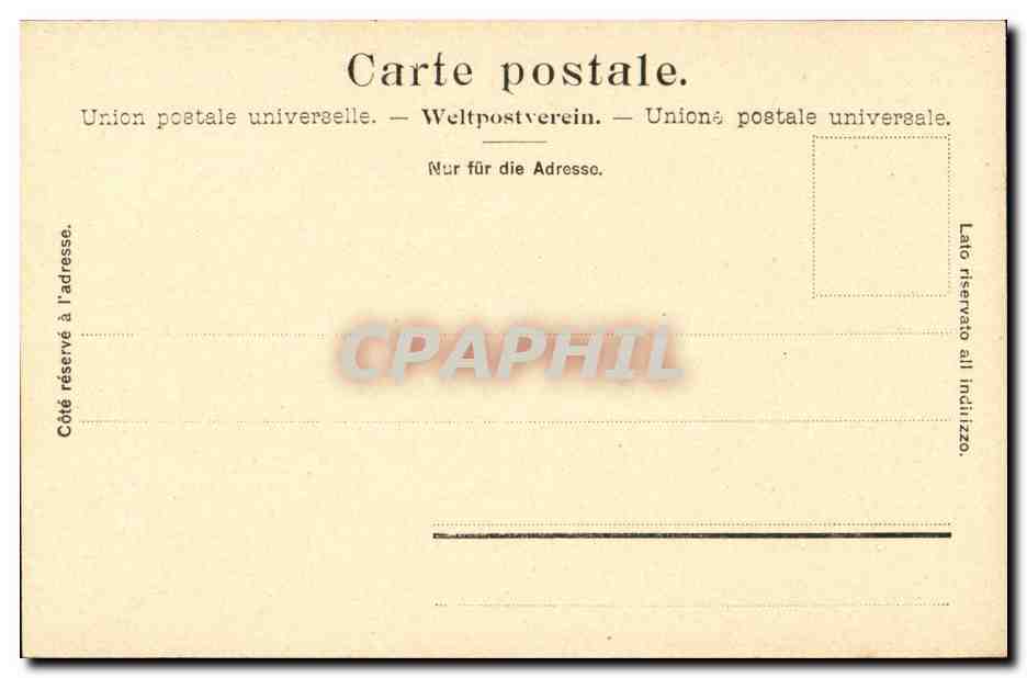 Suisse Lausanne CPA le monument de A Vinet — Rückseite