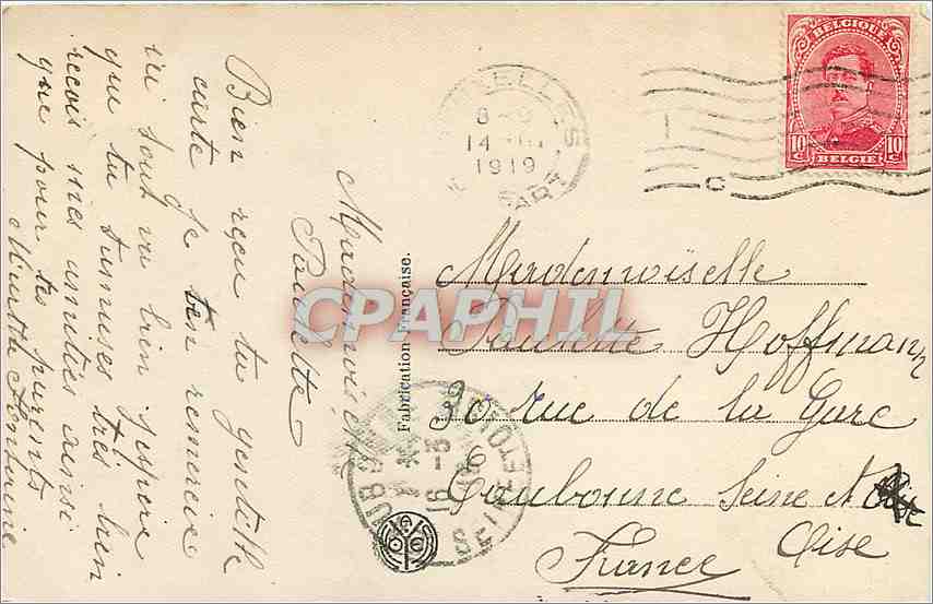 CPA Femme Enfant Cygnes — Rückseite