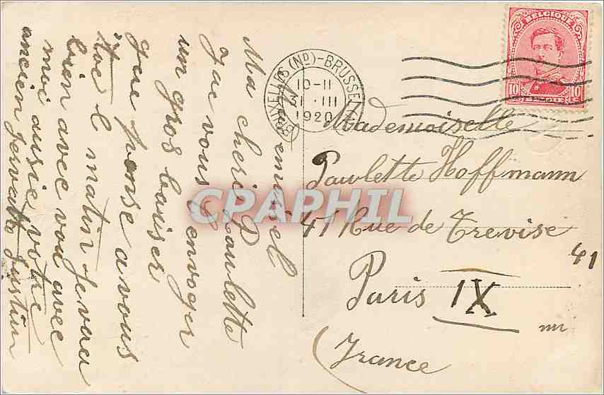 CPA 1er Avril Enfant — Rückseite