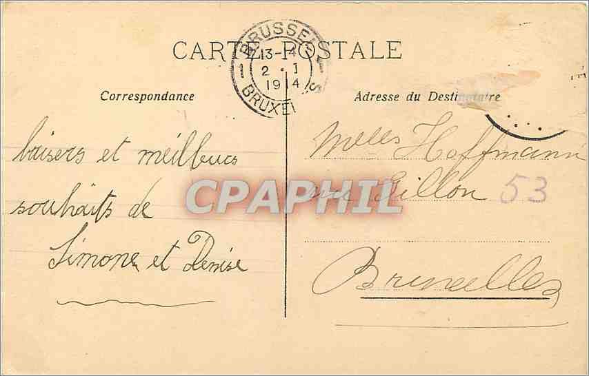 CPA Souvenirs Enfant — Verso