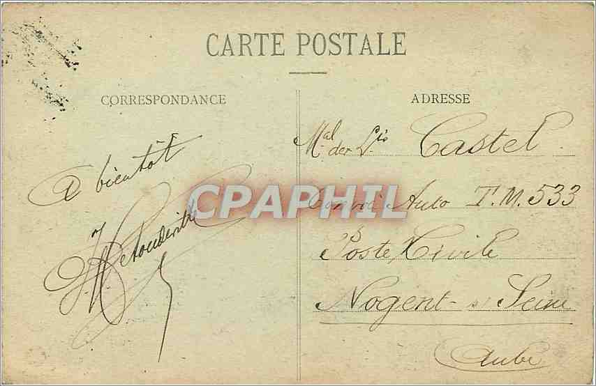 CPA Rouen vue generale prise cote Ste Catherine Vaches — Rückseite