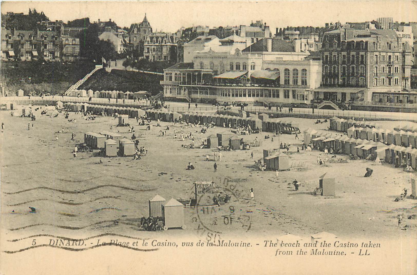 Dinard - Der Strand und das Casino, gesehen von der Malouine — LL