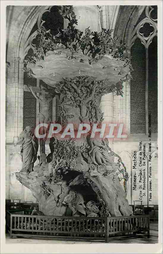 CPA Malines Mechelen Eglise St Rombaut Chaire de Verite 