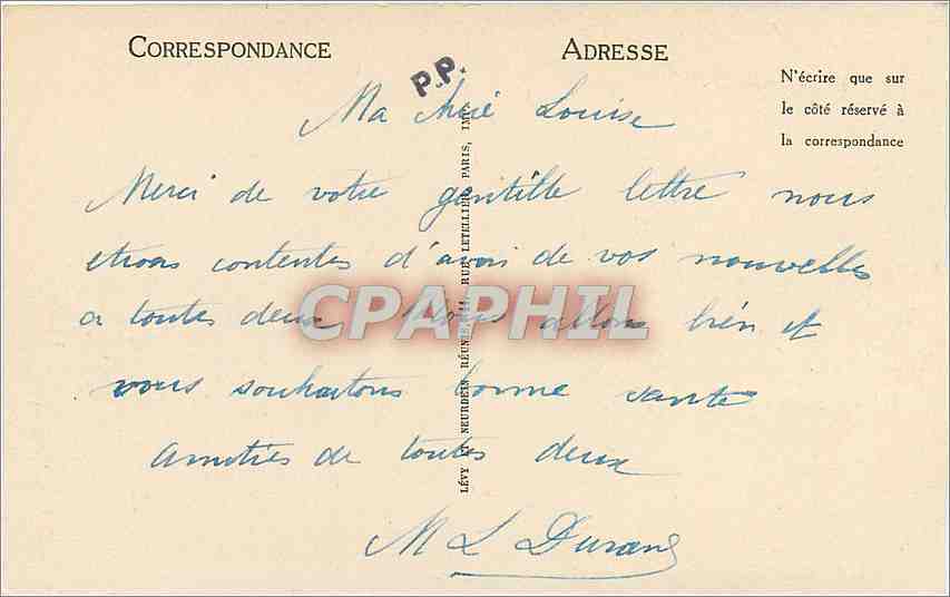 CPA Cannes vue prise de la Californie  — Verso