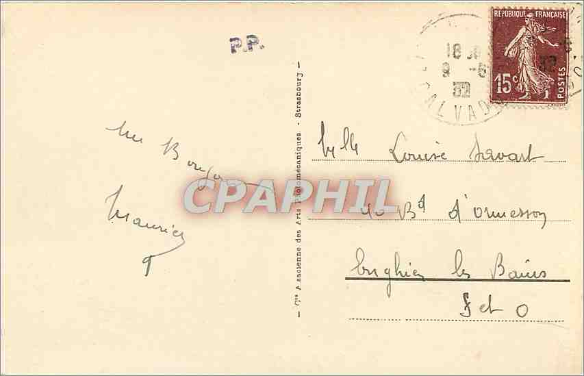 CPA Lisieux Chapelle du Carmel  — Verso