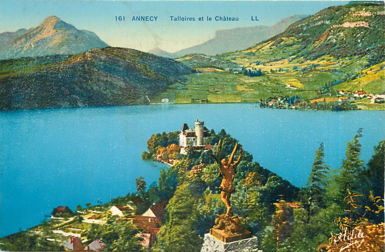 CPA Annecy Talloires et le Chateau 