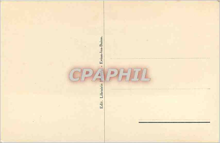 CPA Evian les bains  — Rückseite