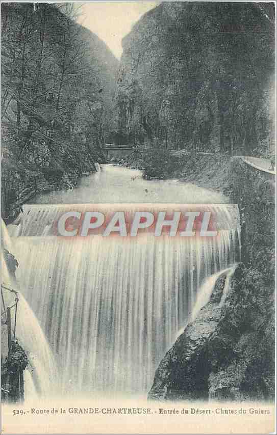 Chutes du Guiéra — Entrée du Désert — Route de la Grande-Chartreuse — Édition M. Boncier, Grenoble