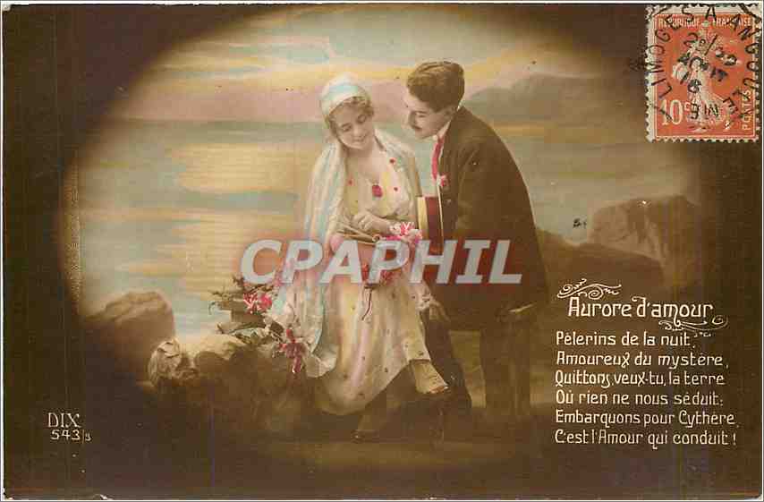 CPA Aurore d'amour Femme