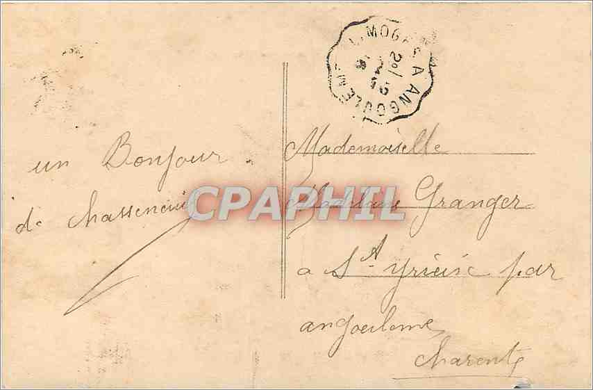 CPA Aurore d'amour Femme — Verso