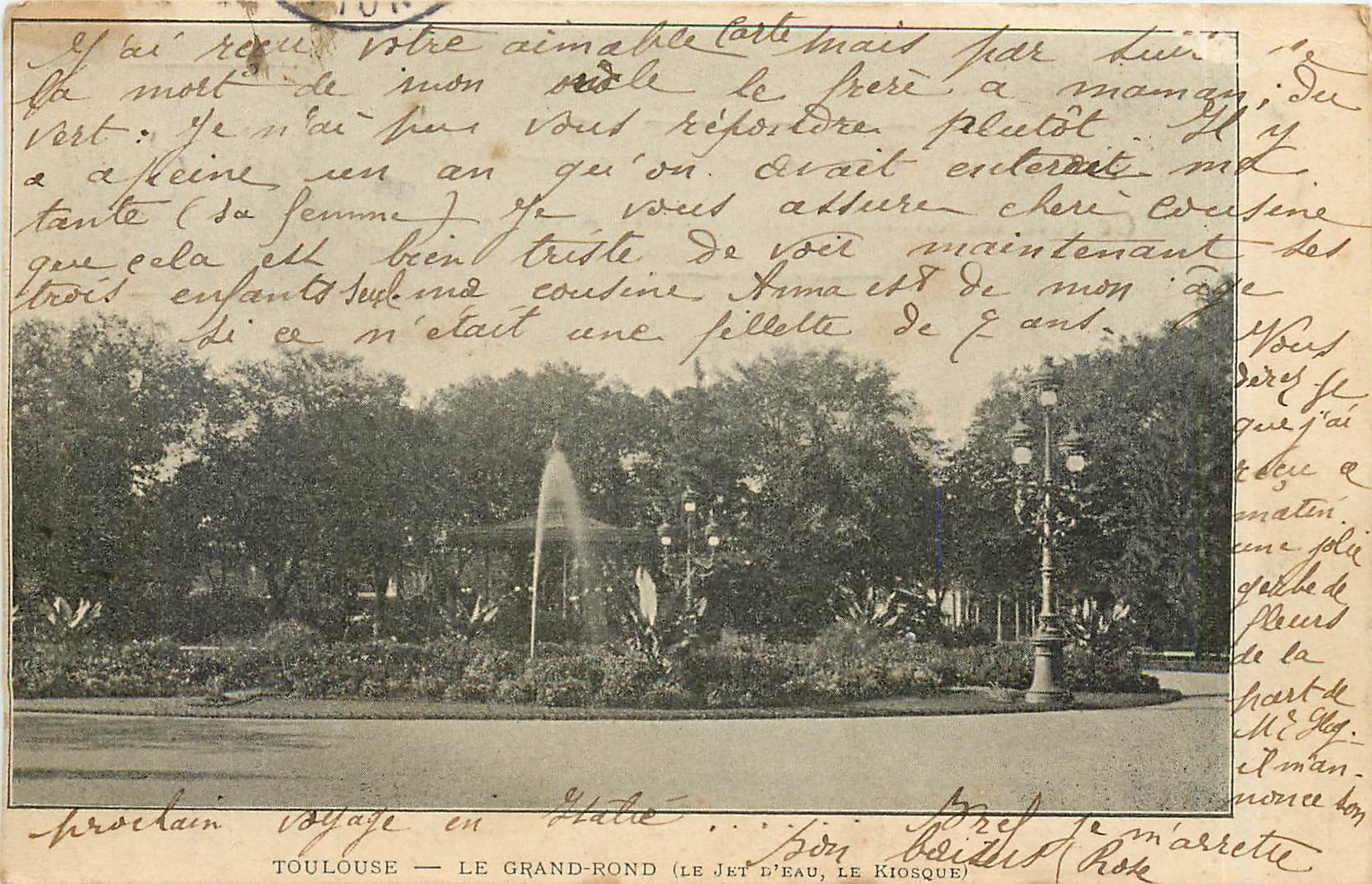 Toulouse — Le Grand-Rond (Le Jet d'Eau, Le Kiosque)