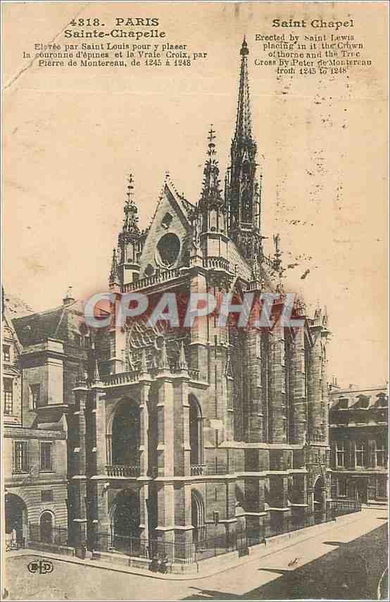 CPA Paris Sainte Chapelle 