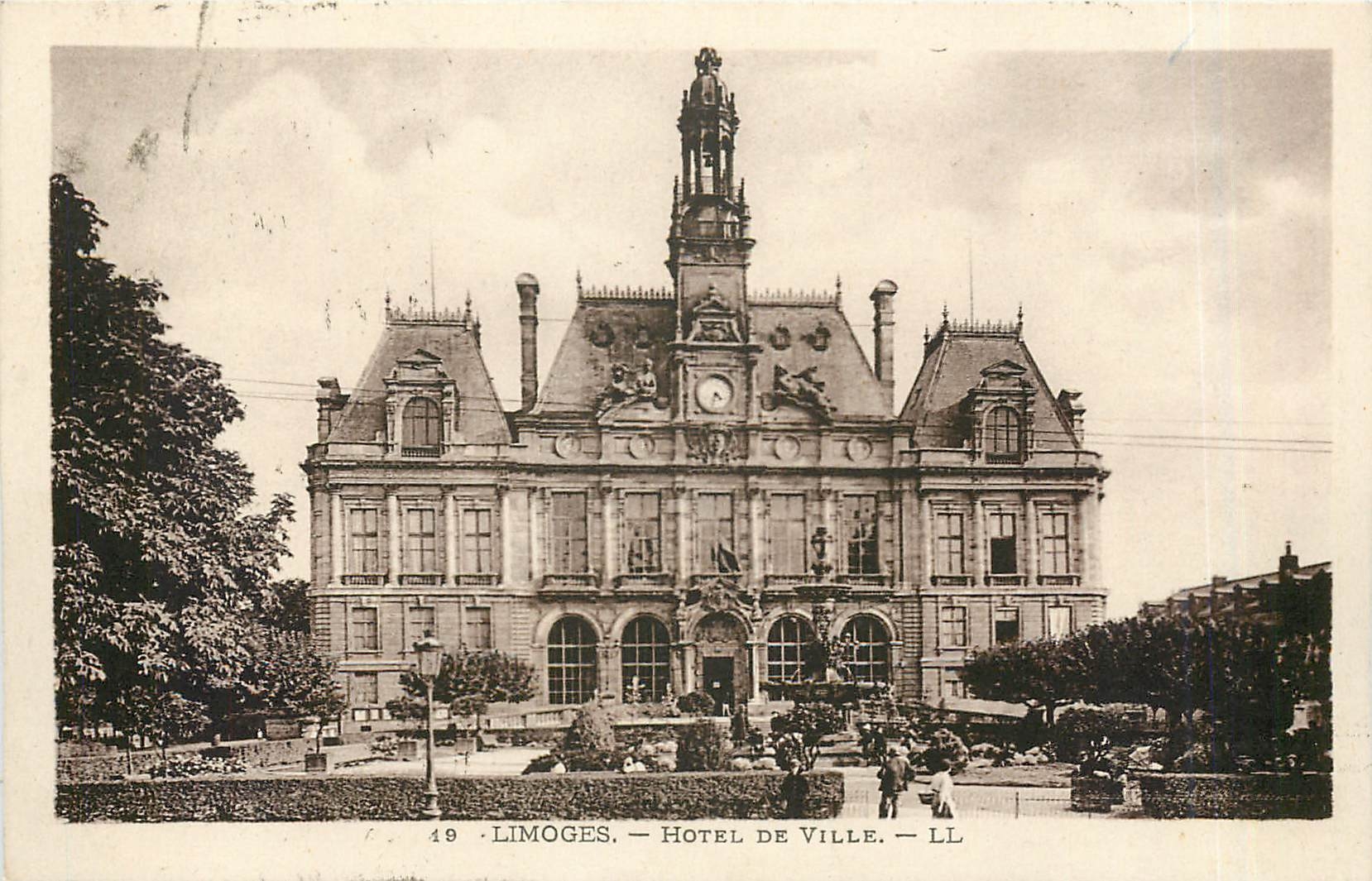 CPA Limoges hotel de Ville 