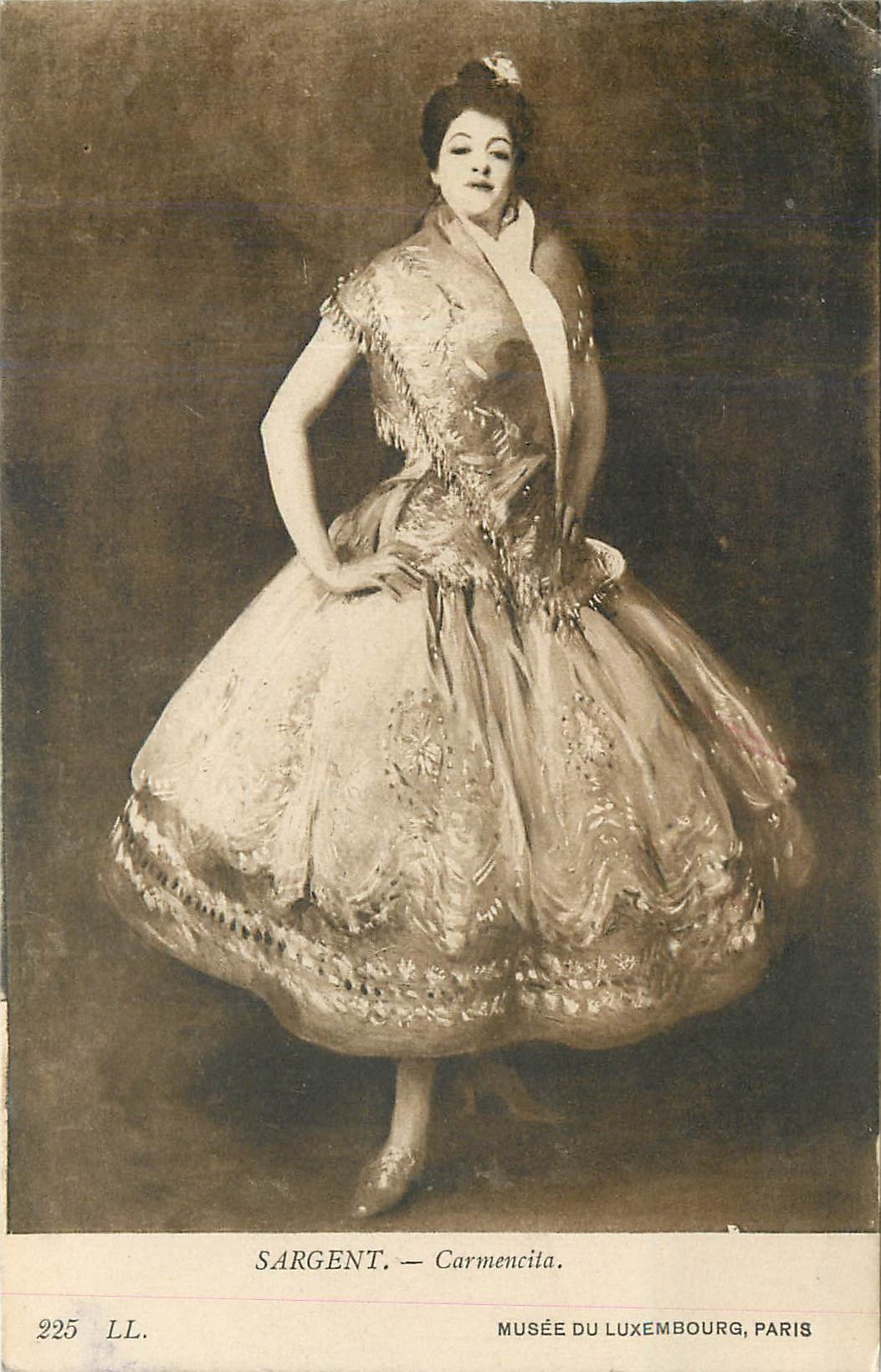 CPA Sargent Carmencita Musee du Luxembourg Paris 