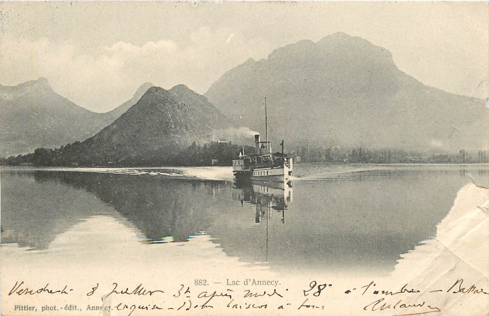 CPA Lac d'Annecy Bateau