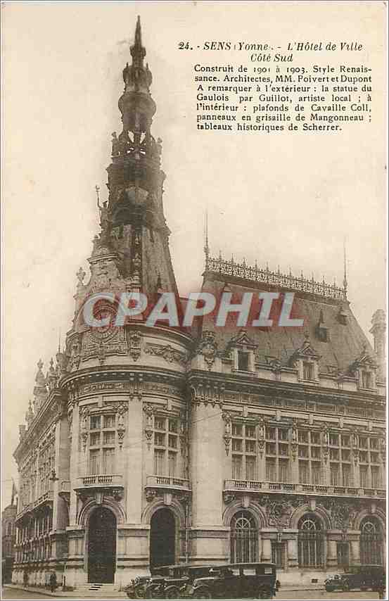 Sens (Yonne) - L'Hôtel de Ville - Côté Sud - Édition Béatrice