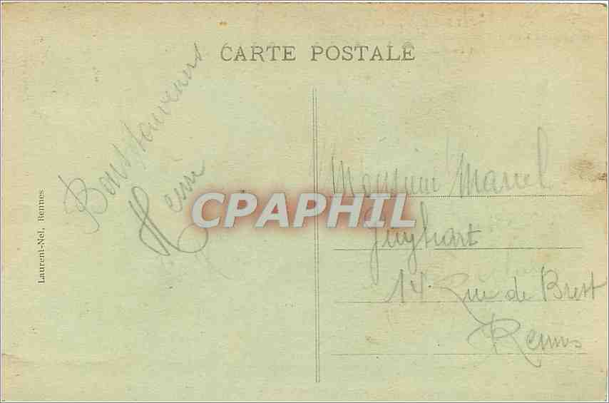 CPA Le Mont St Michel Cote Est de gauche a droite Tours Beatrix Basse Boucle Bastion de l'Est et Tou — Rückseite