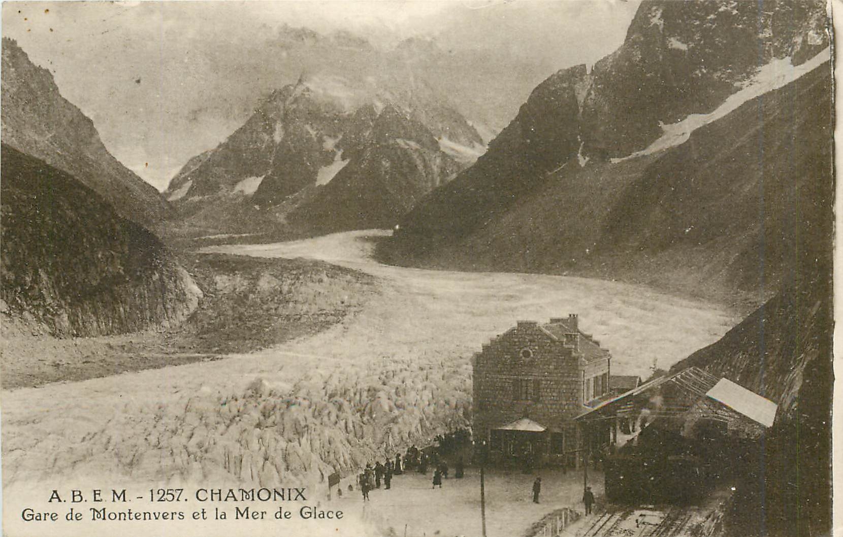 Bahnhof Montenvers und die Mer de Glace — Chamonix — A.B.E.M. - 1257