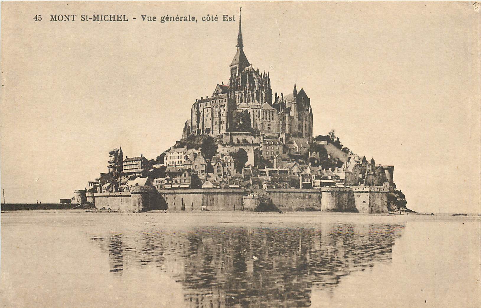 CPA Mont St Michel vue generale Cote Est 