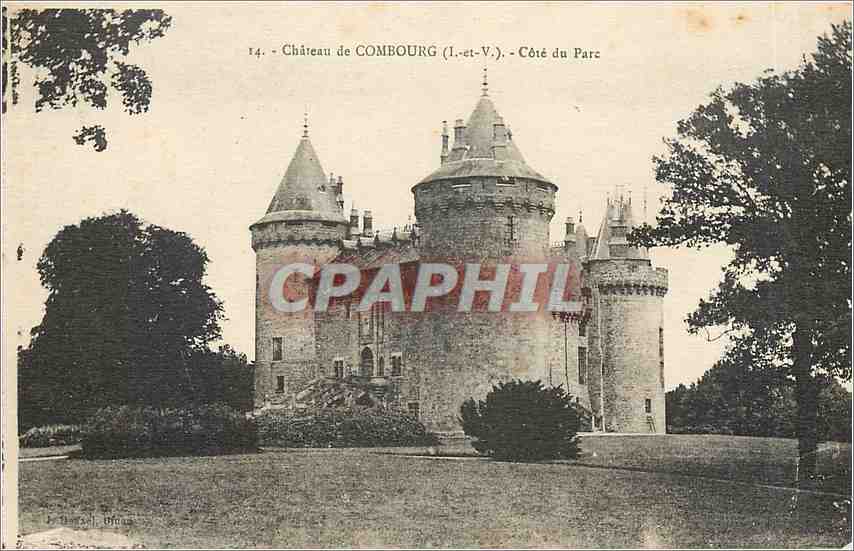 Château de Combourg (I.-et-V.) — Côté du Parc — Éditeur : L. P. Lefebvre, n°14