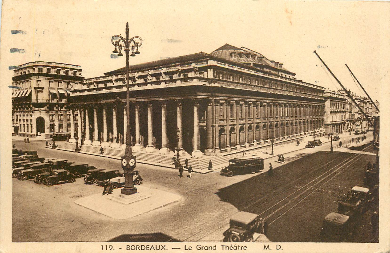 CPA Bordeaux le Grand Theatre 